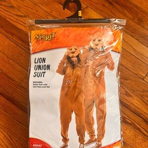 Adult Lion Costume Onesie Size Small